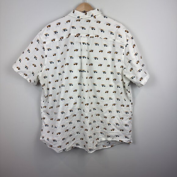 Men's Eddie Bauer Print Short Sleeve Button-Down Shirt, Size XXL - Picture 6 of 7